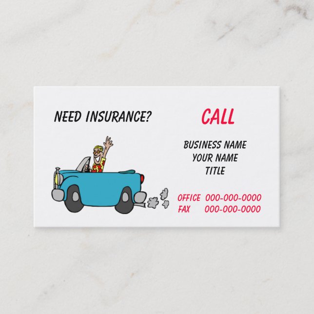 Insurance/Mechanic Business Card (Front)