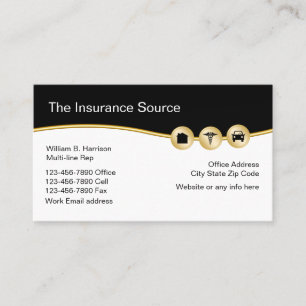 Insurance Modern Design Business Card