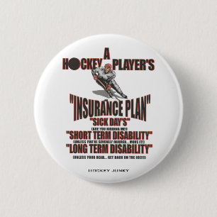 INSURANCE PLAN 6 CM ROUND BADGE