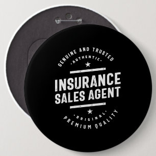 Insurance Sales Agent Job Title Gift 6 Cm Round Badge