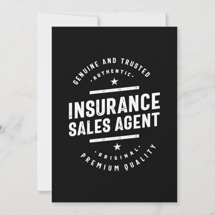 Insurance Sales Agent Job Title Gift Thank You Card Zazzle.co.uk