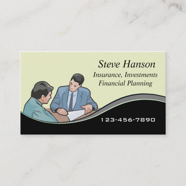 Insurance Salesman Business Card (Front)