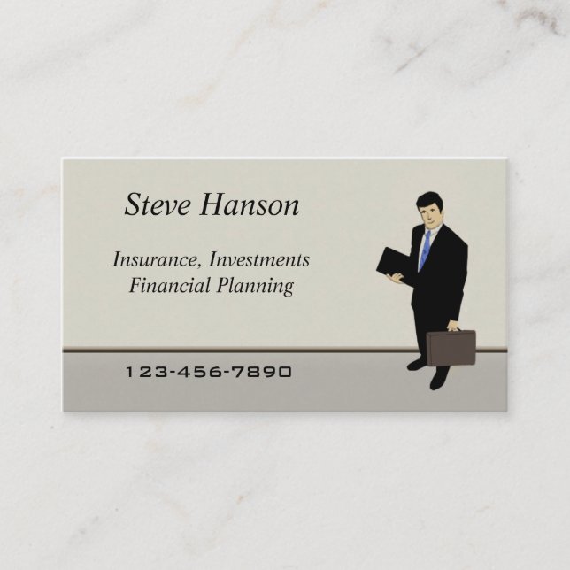 Insurance Salesman Business Card (Front)