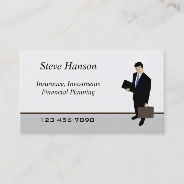 Insurance Salesman Business Card (Front)