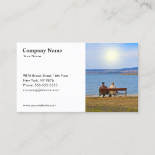 Insurance Senior Couple Business Card