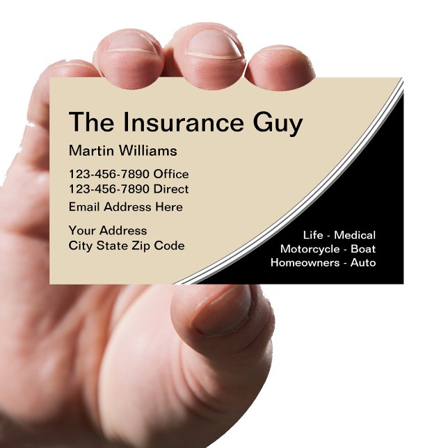 Insurance Services Template Business Card (Creator Uploaded)