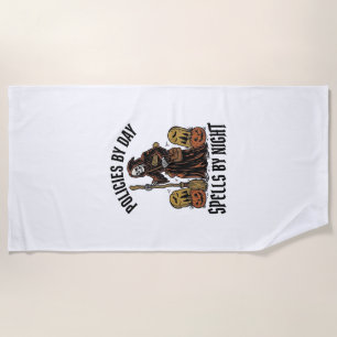 Insurance Witch Shirt Funny Halloween Agent Graphi Beach Towel
