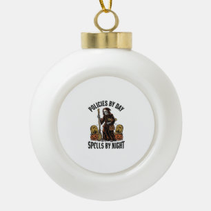 Insurance Witch Shirt Funny Halloween Agent Graphi Ceramic Ball Christmas Ornament