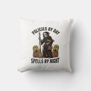 Insurance Witch Shirt Funny Halloween Agent Graphi Cushion