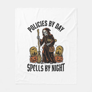 Insurance Witch Shirt Funny Halloween Agent Graphi Fleece Blanket