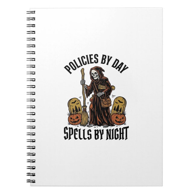 Insurance Witch Shirt Funny Halloween Agent Graphi Notebook (Front)