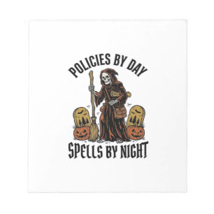 Insurance Witch Shirt Funny Halloween Agent Graphi Notepad