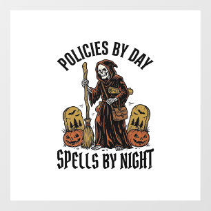 Insurance Witch Shirt Funny Halloween Agent Graphi Window Cling