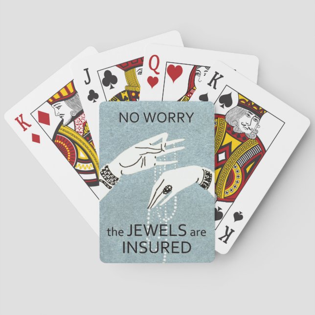Insure the Jewels! Playing Cards (Back)