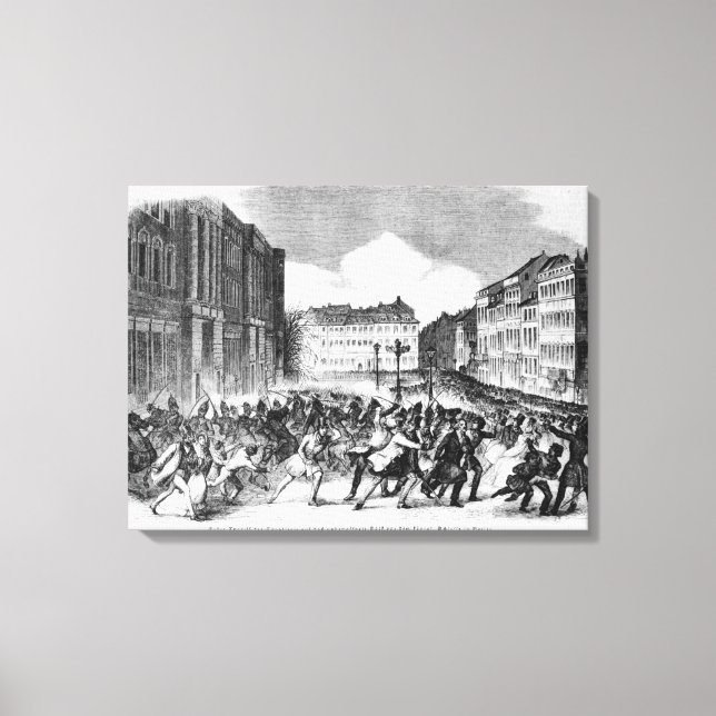 Insurrection in Berlin Canvas Print (Front)