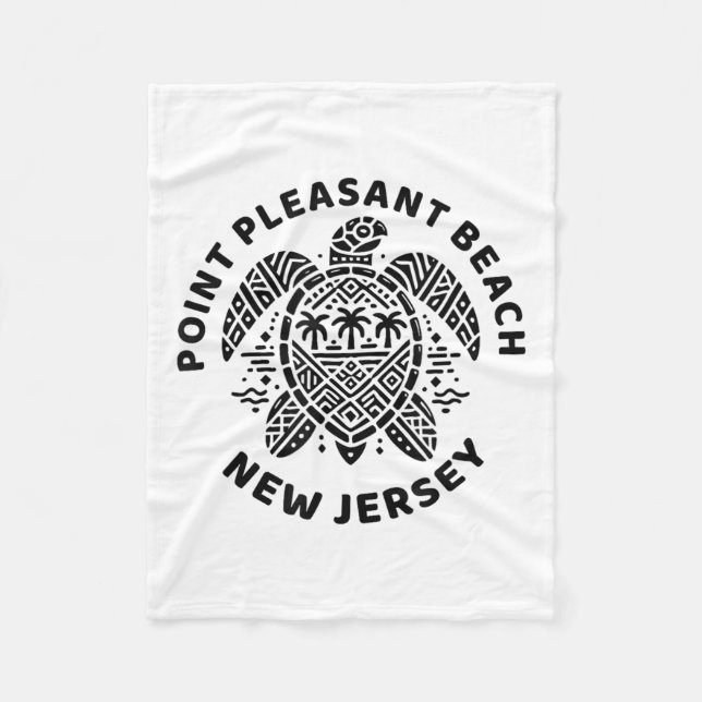 Int Pleasant Beach New Jersey Nj Boy Girl Men Wome Fleece Blanket (Front)
