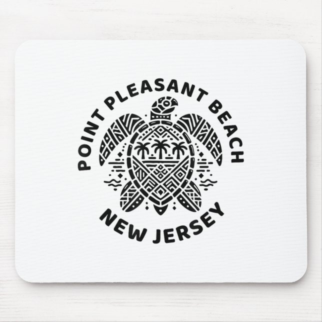 Int Pleasant Beach New Jersey Nj Boy Girl Men Wome Mouse Mat (Front)