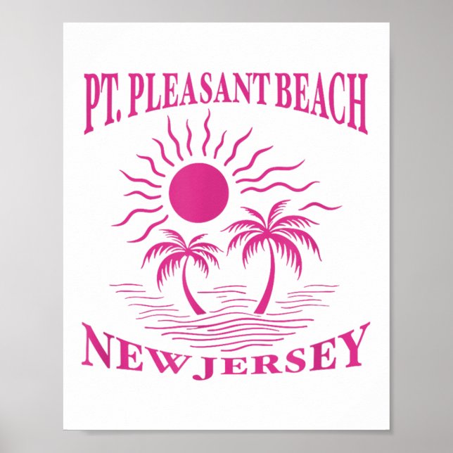 Int Pleasant Beach New Jersey Nj Boy Girl Men Wome Poster (Front)