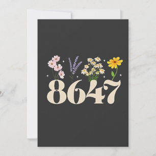intage 8647, Anti Trump, Floral Feminist, Subtle  Thank You Card