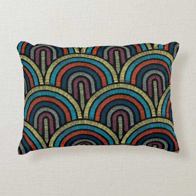 intage Art Deco Decorative Cushion (Front)
