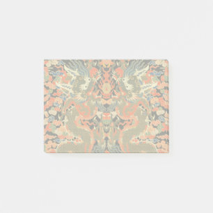intage Chinese Dragon Textile Print Asian Art Post-it Notes