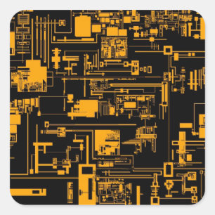 Integrate 1.0 Orange Square Sticker