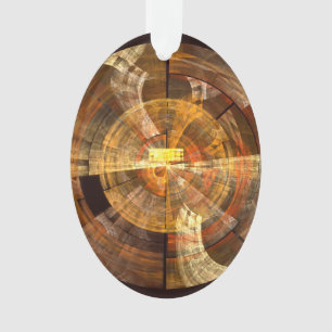 Integrity Abstract Art Acrylic Oval Ornament