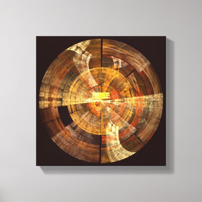 Integrity Abstract Art Black and White Canvas Print (Front)