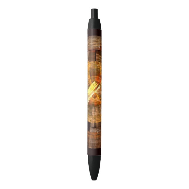 Integrity Abstract Art Black Ink Pen (Front Vertical)