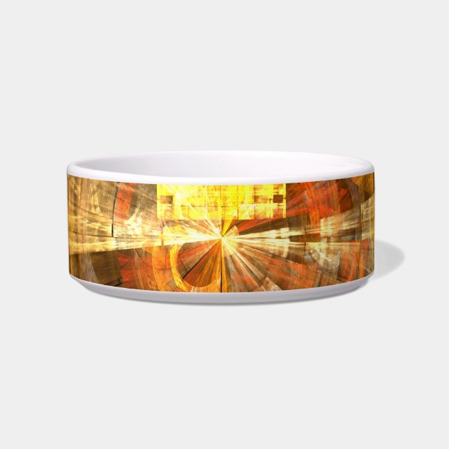 Integrity Abstract Art Cat Bowl (Front)