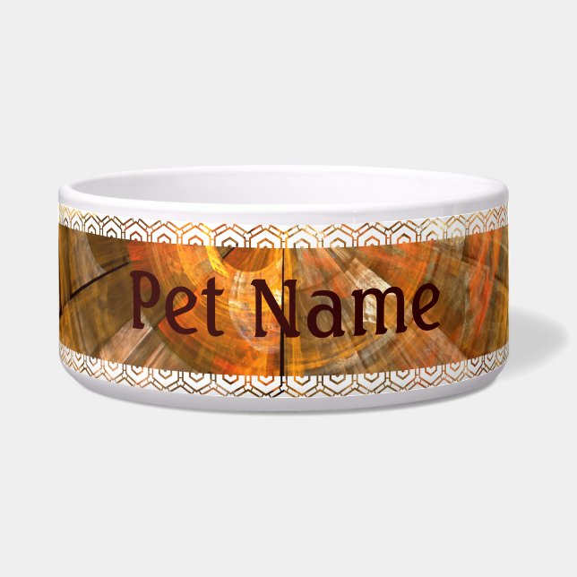 Integrity Abstract Art Dog Bowl (Front)