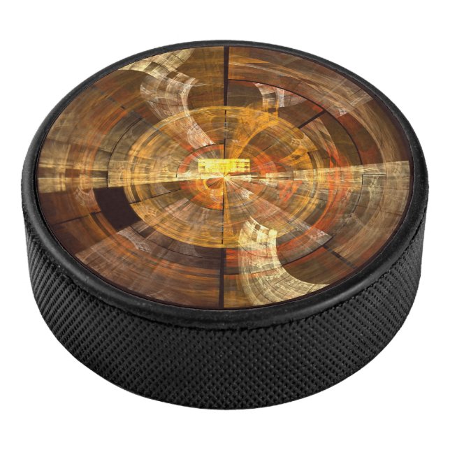 Integrity Abstract Art Hockey Puck (3/4)