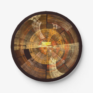 Integrity Abstract Art Paper Plate