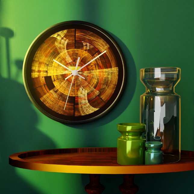 Integrity Abstract Art Round Large Clock (Integrity Abstract Art Round Wall Clock)