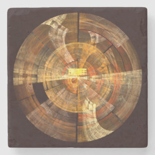 Integrity Abstract Art Stone Coaster