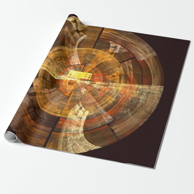 Integrity Abstract Art Wrapping Paper (Unrolled)