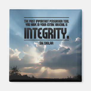 Integrity Inspirational Button Magnet