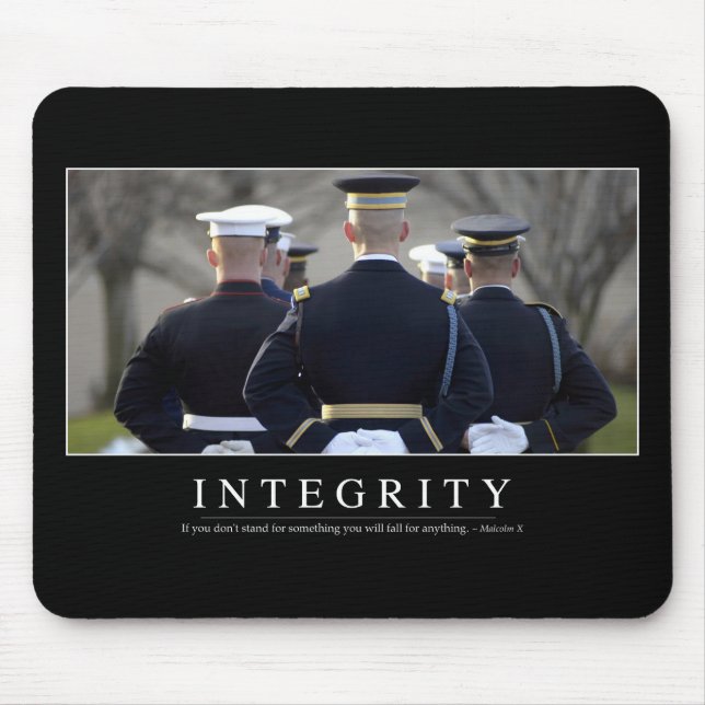 Integrity: Inspirational Quote Mouse Mat (Front)