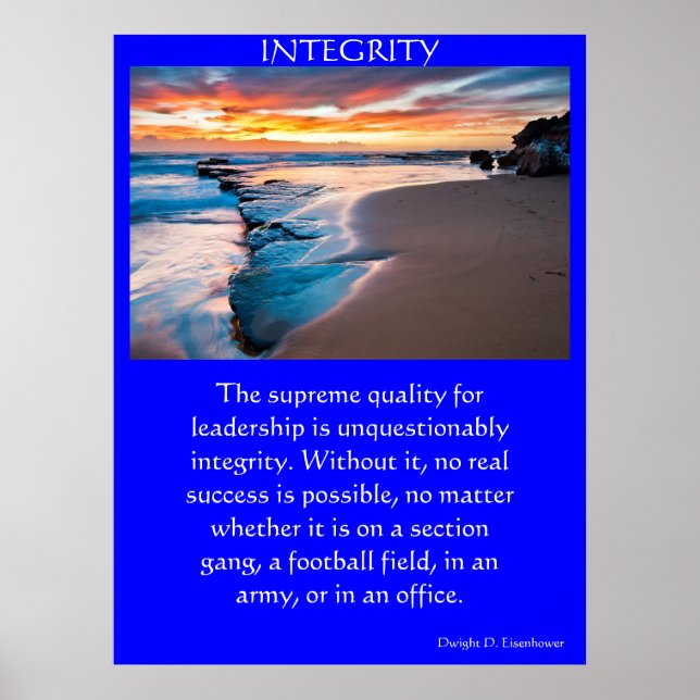 INTEGRITY majestic ocean beach front Poster (Front)