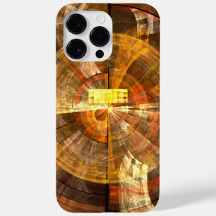Integrity Radial Abstract Art in Warm Gold Tones Case-Mate iPhone 14 Pro Max Case