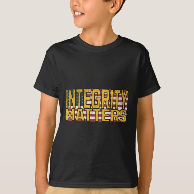Integrity S Sticker  T-Shirt (Front)