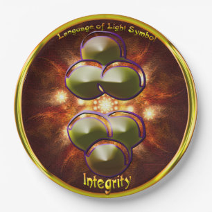 Integrity Symbol Art Paper Plate
