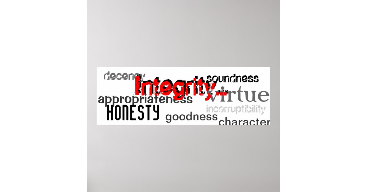 integrity-synonyms-poster-zazzle