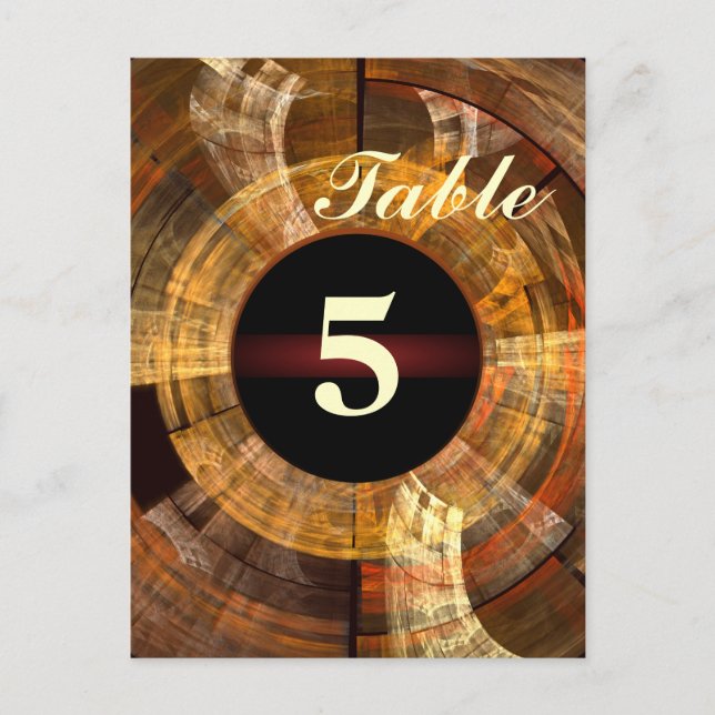 Integrity Table Number Postcard (Front)