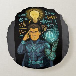 Intellect Unleashed: The Mind Master Collection Round Cushion