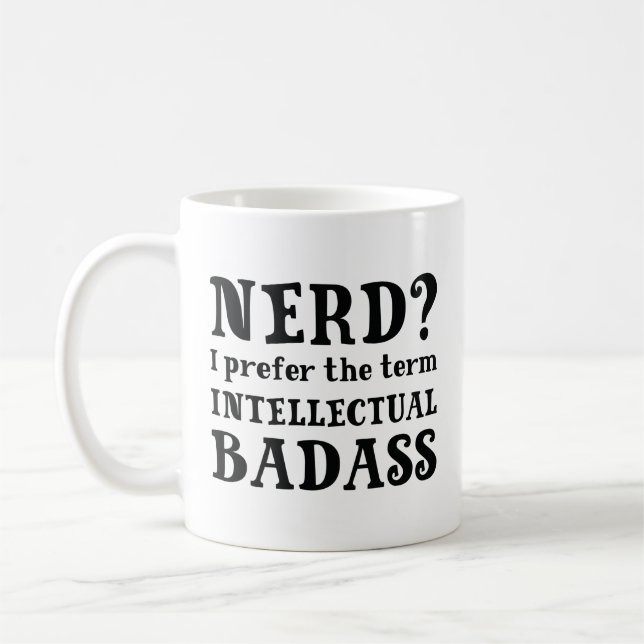 Intellectual Badass Coffee Mug (Left)