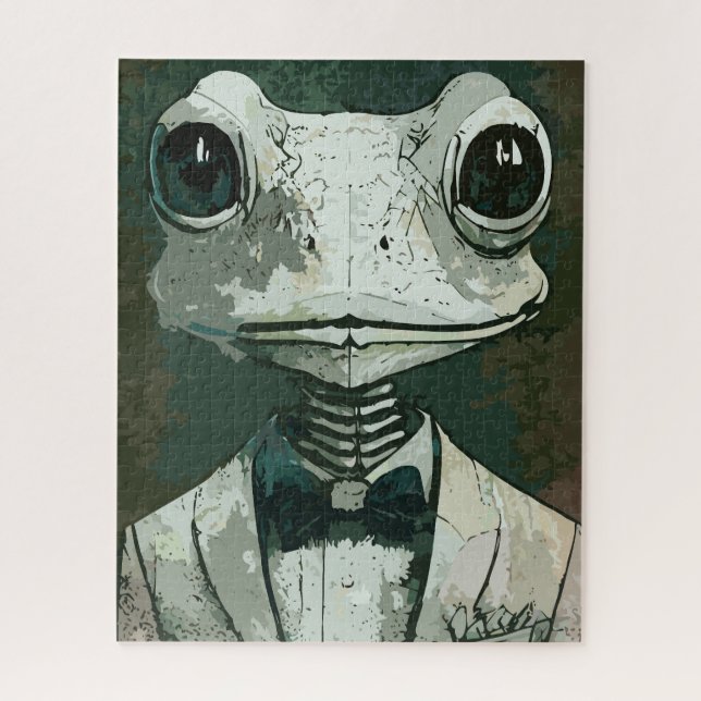 Intellectual Frog Jigsaw Puzzle (Vertical)