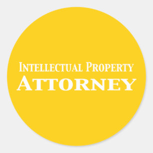 Intellectual Property Attorney Gifts Classic Round Sticker