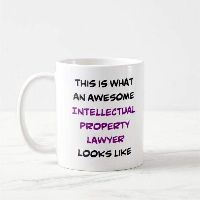 intellectual property lawyer, awesome coffee mug (Left)