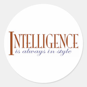 Intelligence Classic Round Sticker